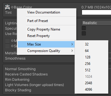 Texture Right Click